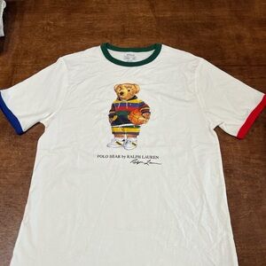 Polo by Ralph Lauren Green and White Tee